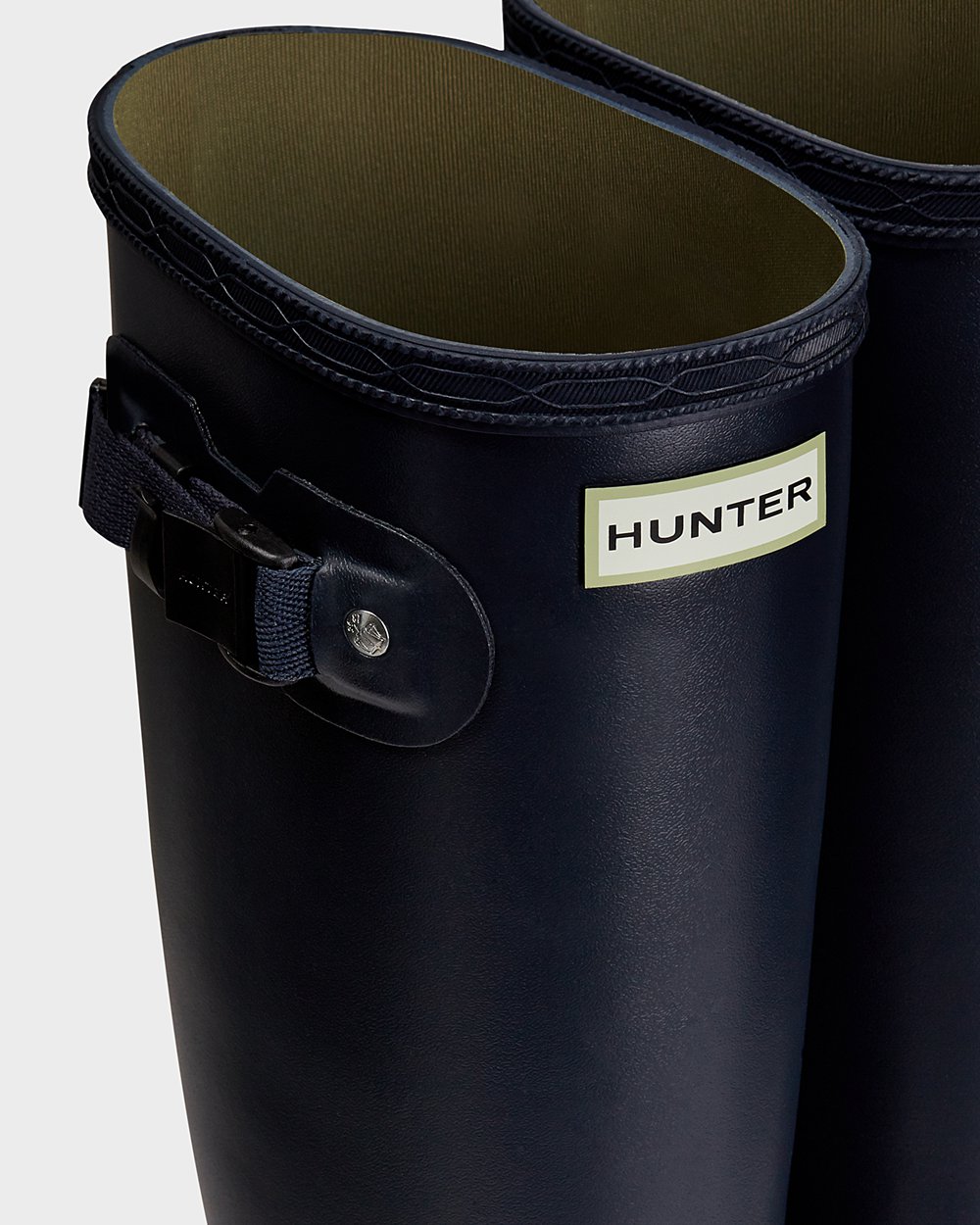 Hunter Høye Gummistøvler Marineblå - Dame Norris Field Neoprene Lined - Norge PXWQVN-076